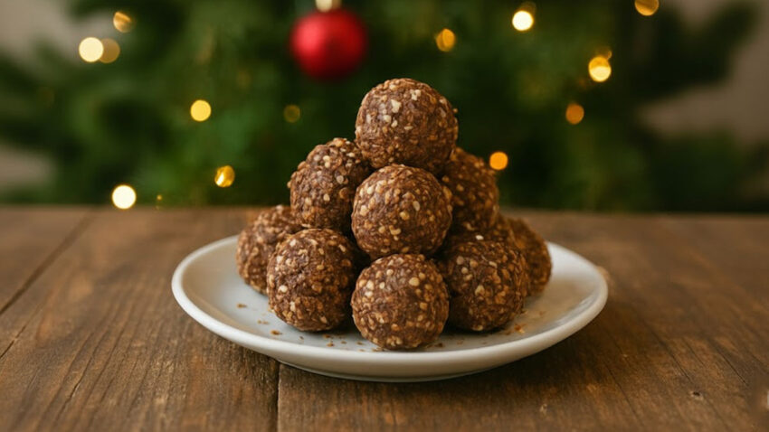 Mogyorós-datolyás „bejgli-golyó”